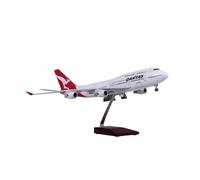 JIAYUNEU 1 150 Scale Airplane A380/B747/B787 Boeing QANTAS Airline Model Diecast Resin Plane Aircraft Planetoy Set(B747 No Light)