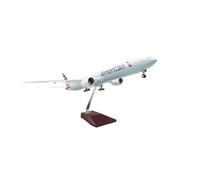 JIAYUNEU 1/157 For B777 W Light And Base Diecast Resin Plane Model Collection Display Decoration Toy Miniature Hobby Playset(Non-lighted)