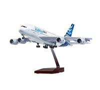 JIAYUNEU 1 160 Fit For Airbus A380 Prototype Airlines Plane Alloy Die-cast Model Aircraft With Landing Gear Light Miniature Hobby Playset(Without light)