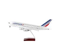 JIAYUNEU 1/160 For 50.5CM A380 Model W Light And Wheel Diecast Resin Plane Collection Souvenirs Miniature Hobby Playset(No light)