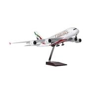 JIAYUNEU 1/160 For A380 Diecast Resin Airplane Model Toy Collection Souvenir Display Decoration Miniature Hobby Playset(Non-lighted)
