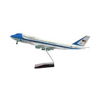 JIAYUNEU 1 160 For Boeing 747 US Air Force One Aircraft Model Scale Die-cast Resin Airplane With Lights Planetoy Set(A380)