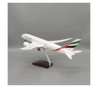 JIAYUNEU 1/160 For Diecast Model B787 Resin Airplane With Light Toy Decoration Collection Display Miniature Hobby Playset(Lighted)