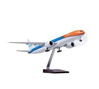 JIAYUNEU 1 160 Scale For Boeing 777 Holland KLM Airplane Model Die Cast Resin Light And Wheel Plane Planetoy Set