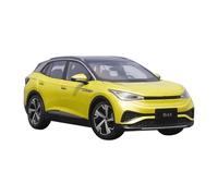 JIAYUNEU 1:18 For ID.4X SUV Alloy Die Casting Car Model Collection Ornament Souvenirs Bedroom Decoration(Yellow)