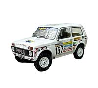 JIAYUNEU 1 18 For Lada Niva Dakar 1983 Static Simulation Alloy Car Model Die-cast Craft Decoration Collection White Bedroom Decoration