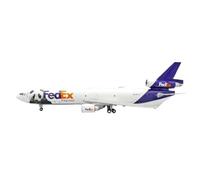 JIAYUNEU 1 200 Scale for Fed Ex MD-11F Panda N583FE XX2283 Diecast Aircraft Model Metal Collectible Miniature Aviacion Planetoy Set
