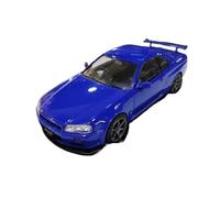 JIAYUNEU 1:24 For Skyline GTR R34 1999 Die-cast Alloy Model Vehicle Display Decoration Collection Bedroom Decoration