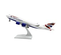 JIAYUNEU 1/250 For Toy B747 Diecast Resin Airplane Model 30cm With Wheel Miniature Collectibe Display Miniature Hobby Playset