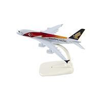 JIAYUNEU 1 400 Alloy Aircraft Fit For A380 Singapore Airlines 16cm Airplane Model Kit For Collection And Gift Miniature Hobby Playset