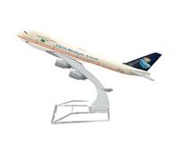 JIAYUNEU 1/400 For 16cm Alloy B747 Airplane Model Toy Static Collection Souvenir And Desktop Decor Miniature Hobby Playset