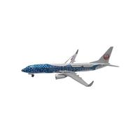 JIAYUNEU 1/400 For B737 Plane Model Blue Diecast Alloy Landing Gear Collection And Desktop Decor Miniature Hobby Playset