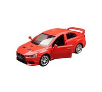JIAYUNEU 1:41 For Lancer Evolution X10 Diecasts Metal Car Model Static Display Collectible Souvenirs Bedroom Decoration(Red)