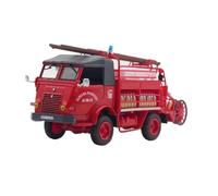JIAYUNEU 1/43 For R2087 Vintage Fire Fighting Truck Car Model Souvenir Classic Static Display Bedroom Decoration