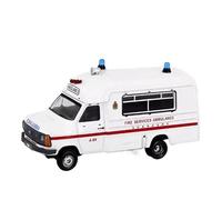 JIAYUNEU 1:76 For Fire Service Ambulance A88 Alloy Car Model Creative Collectibles Adult Display Bedroom Decoration