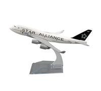 JIAYUNEU 16cm 1/400 For Die-Cast Metal Plane Model B747 Collection Creative Decorations Ornaments Miniature Hobby Playset
