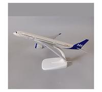 JIAYUNEU 16cm For Scandinavian SAS Airbus a330 aircraft model alloy die-casting plane ornaments Planetoy Set(A)