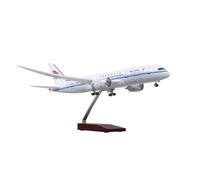 JIAYUNEU 43CM 1:130 For B787 Aircraft Model With Wheel & Light Resin Airplane Collection Souvenir Miniature Hobby Playset(Without lights)