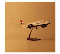 JIAYUNEU 43CM 1/130 For B787 Light Wheel Diecast Resin Plane Model Suitable Collection Desktop Decor Miniature Hobby Playset(With lights)