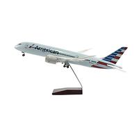 JIAYUNEU 43cm 1/144 For American Boeing 787 Aviation Airbus Scale Die-Cast Resin Airplane Model With Lights Planetoy Set