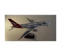 JIAYUNEU 45.5cm 1/160 For A380 Die-Cast Resin Airplane Model Adult Collectible With Light & Wheels Miniature Hobby Playset(With light)
