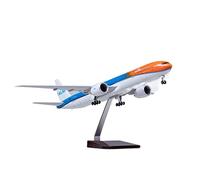 JIAYUNEU 47 Cm 1/157 Scale For 777 B777 Aircraft Klm Airline Model With Lights And Wheel Landing Gear Miniature Hobby Playset(Without light)