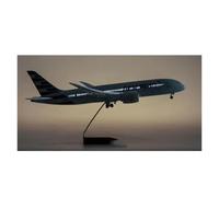 JIAYUNEU 47cm 1:130 For B787 With Light Diecast Resin Model Airplane Miniature Collection Display Miniature Hobby Playset(Lighted)