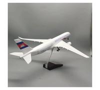 JIAYUNEU 47cm 1/142 For Diecast Resin Airplane Model A350 With Light Collection Desktop Souvenirs Miniature Hobby Playset(With lights)