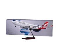 JIAYUNEU 47cm 1/150 For B747 Diecast Resin Airplane Model With Lights And Wheels Desktop Decoration Miniature Hobby Playset(Without light)