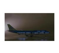 JIAYUNEU 47CM 1/157 For B747 Belt Light Wheel Diecast Resin Plane Model Static Display Collection Toy Miniature Hobby Playset(With lights)