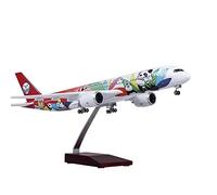 JIAYUNEU 47cm 1 80 Die-cast Model For Sichuan Airlines Airbus A350 Panda Resin Airplane With Lights And Wheels Miniature Hobby Playset(Without Light)