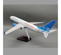 JIAYUNEU 47cm 1 85 Scale Model Russia Victory Airlines For Boeing 737 Aircraft Airline Die Cast Resin Plane Miniature Hobby Playset(Without Light)