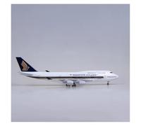 JIAYUNEU 47cm For B747 Die-Cast Metal Plane Model Display Collection Aviation Enthusiasts Decoration Miniature Hobby Playset(With lights)