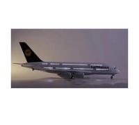 JIAYUNEU 50.5cm 1:160 For A380 Diecast Resin Airplanes Model Kit Adults Collectible Souvenir Static Display Miniature Hobby Playset(With light)