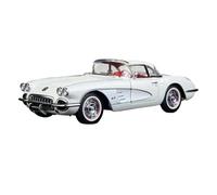JIAYUNEU Die-cast 1:18 For Chevy Corvette 1958 Classic Car Alloy Static Car Model Metal Decor Bedroom Decoration