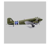 JIAYUNEU Diecast Aircraft Model 1 100 For US WWII 101st Airborne Division C47 Transport Fighter Adult Collectible Static Display Toy Miniature Hobby Playset(2)