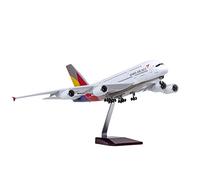 JIAYUNEU Suitable For South Korea ASIANA380 A380 Airline Die-casting Plastic Resin Aircraft 50.5CM1/160 Miniature Hobby Playset