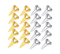 Jiazhishun 20Pcs Hair Sectioning Ring Hair Parting Nails Retro Finger Parting Tool Braids Metal Nails Selecting Tools for Sectioning Curling of Human
