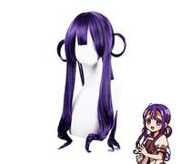 Jibaku Shounen Hanako-kun Akane Aoi 65cm Long Grape Purple Styled Cosplay Heat Resistant Synthetic Hair Wigs + Wig Cap