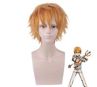Jibaku Shounen Toilet-bound Hanako-kun Minamoto Kou Yellow Short Wig Cosplay Costume Heat Resistant Synthetic Hair Wigs