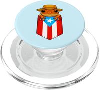 Jibaro Coqui Frog Puerto Rico Flag Boricua Pocket Borinquen PopSockets PopGrip for MagSafe
