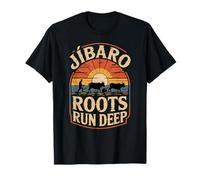 Jibaro Roots Run Deep, Retro Puerto Rico Farm and Sunset T-Shirt