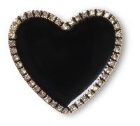Jibbitz Crocs Heart with Gold line Noir TU