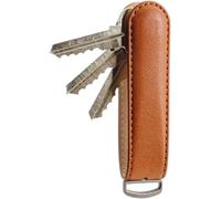 Jibbon Italian Leather Key Organizer |Marine Grade 316 Stainless Steel Leather Keychain -Key Holder Hold UpTo 9 Standard Keys (Tan)