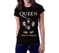 jibi Queen Band Bohemian Rhapsody Freddie Mercury Women's T Shirt M