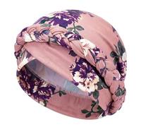 JIBMI Braided Turban Head Wrap for Women, Pre-Tied Floral Cap