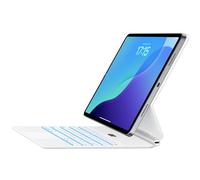 Jibrealg Keyboard Case for iPad 11th (A16, 2025) & iPad 10th Generation, Ultra-Slim Magic Keyboard with Multi-Touch Trackpad, 7 Colors Backlight, Smart Keyboard for iPadA16, White