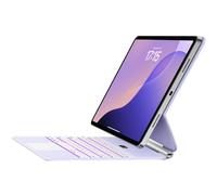 Jibrealg Keyboard Case for iPad 11th (A16, 2025) & iPad 10th Generation, Ultra-Slim Magic Keyboard with Multi-Touch Trackpad, 7 Colors Backlight, Smart Keyboard for iPadA16, Purple