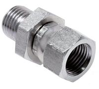 JIC Reducing Nipple UNF 3/4''-16 (Dash Size 8) Female x G3/4'' Male Adjustable Steel HD-seal 250bar (3512.5psi)