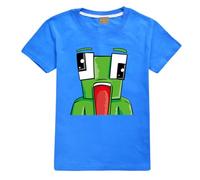 Jicahond Kids YouTube Gamer Summer Top Tee T-Shirt Boys Girls Shorts Sleeve Jumpers (Blue,11-12Y,11 Years,12 Years)
